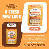 Pella Nutrition Mushroom Coffee Blend 1500mg cup of coffee