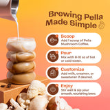 Pella Nutrition Mushroom Coffee Blend 1500mg lifestyle scene