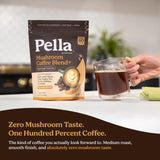 Pella Nutrition Mushroom Coffee Blend scoop with powder