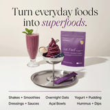 Pendulum Gut Fuel Prebiotic Powder in a bowl with fruits