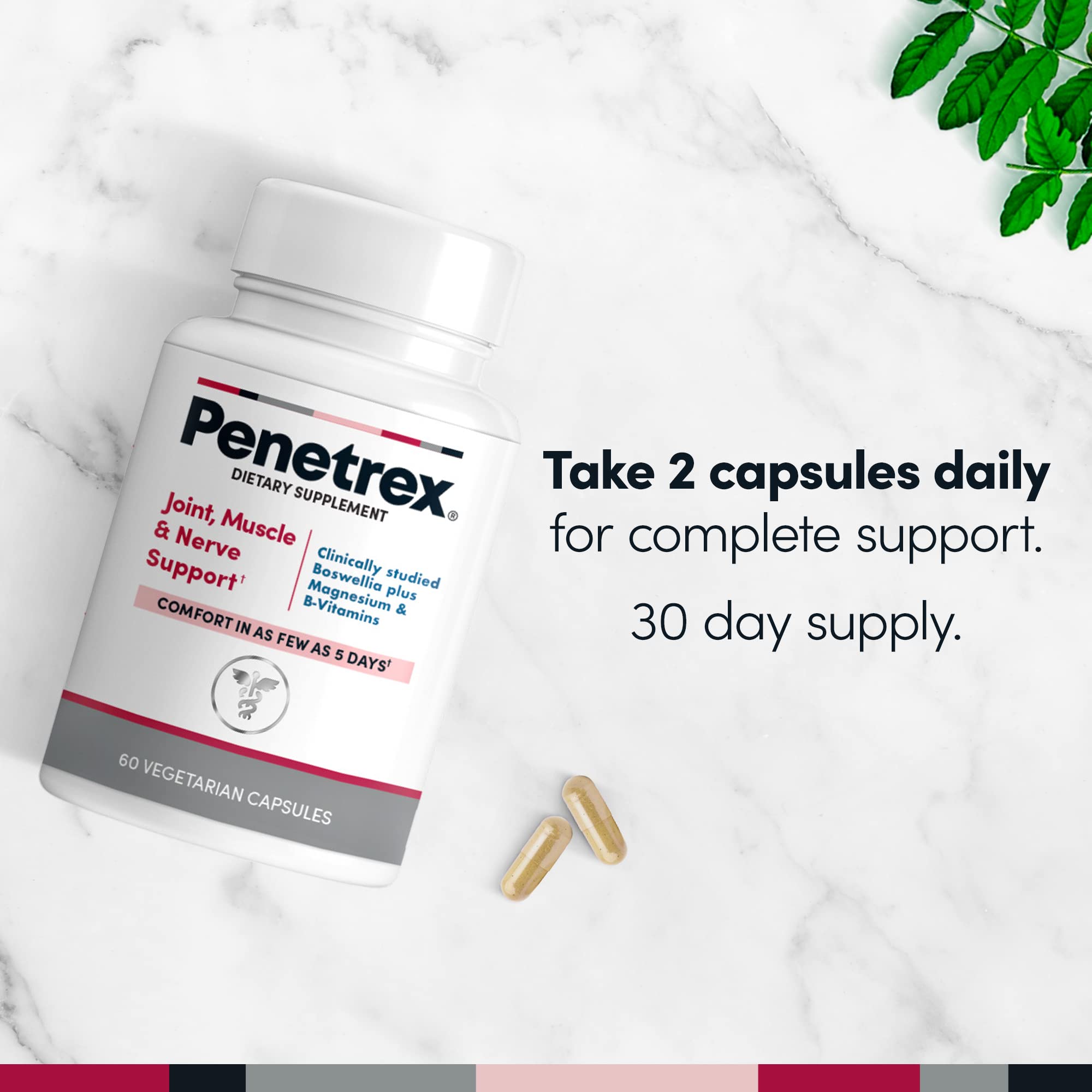 Penetrex Joint Support Supplement 100mg Boswellia Serrata side view