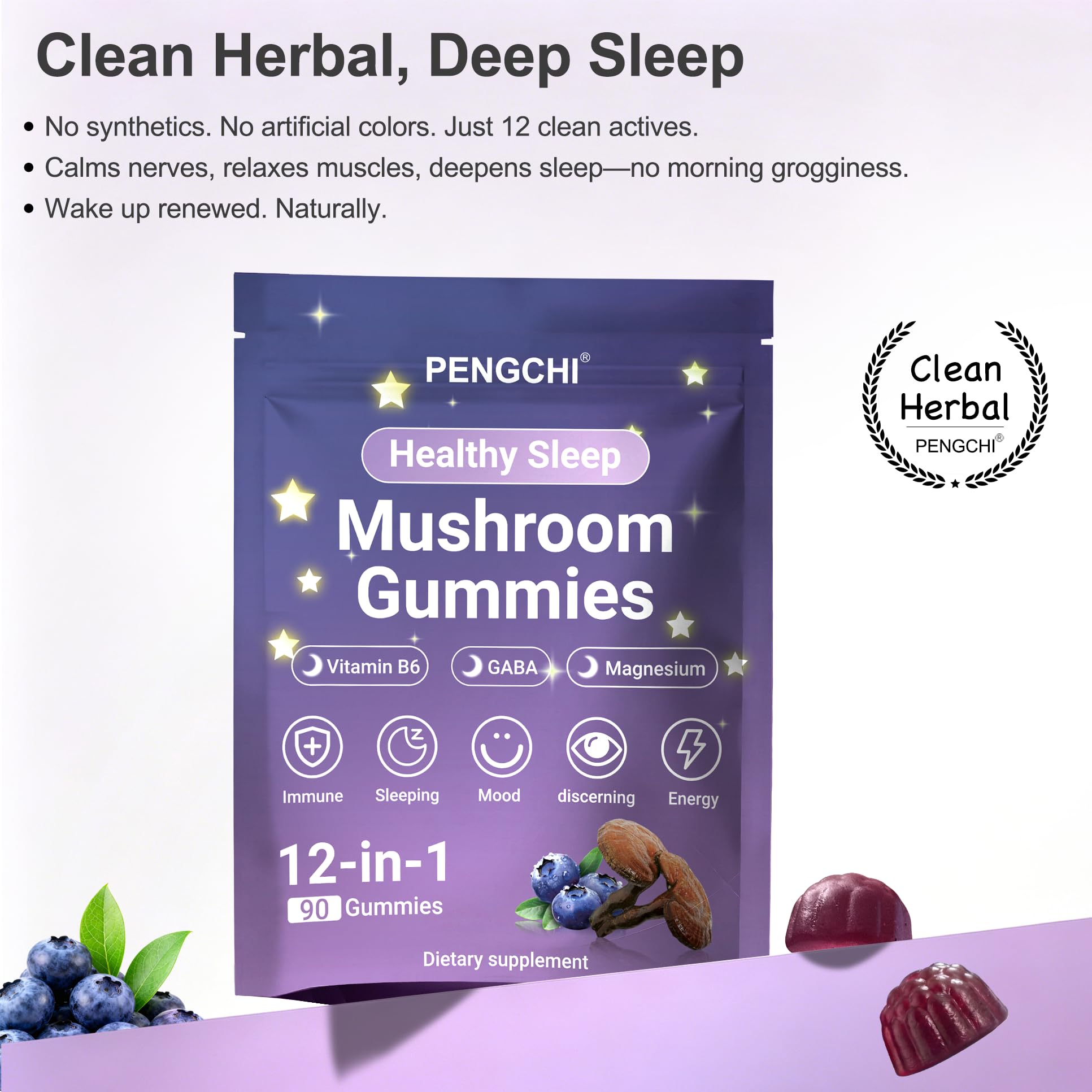 PENGCHI Mushroom Sleep Gummies nutritional information