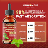 Penhoment Lemon Balm Tincture 10in1 Herbal Supplement dosage measurement