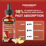 Penhoment Liquid Ginger Root Supplement 60ml packaging details