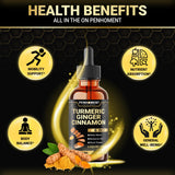 Penhoment Liquid Turmeric Curcumin 30ml bottle with ingredients list