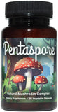Pentaspore Mushroom Supplement 30 Vegetable Capsules front view
