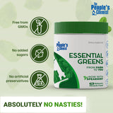 People's Chemist Spirulina Superfood Blend in a glass with water