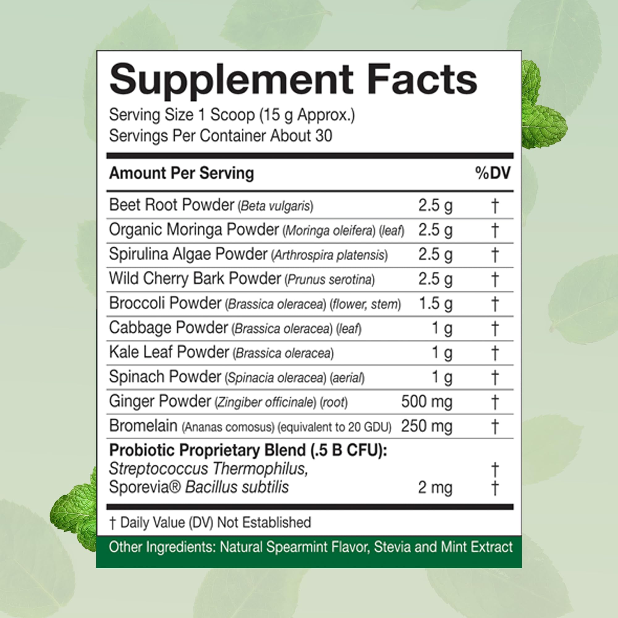 People's Chemist Spirulina Superfood Blend packaging side view