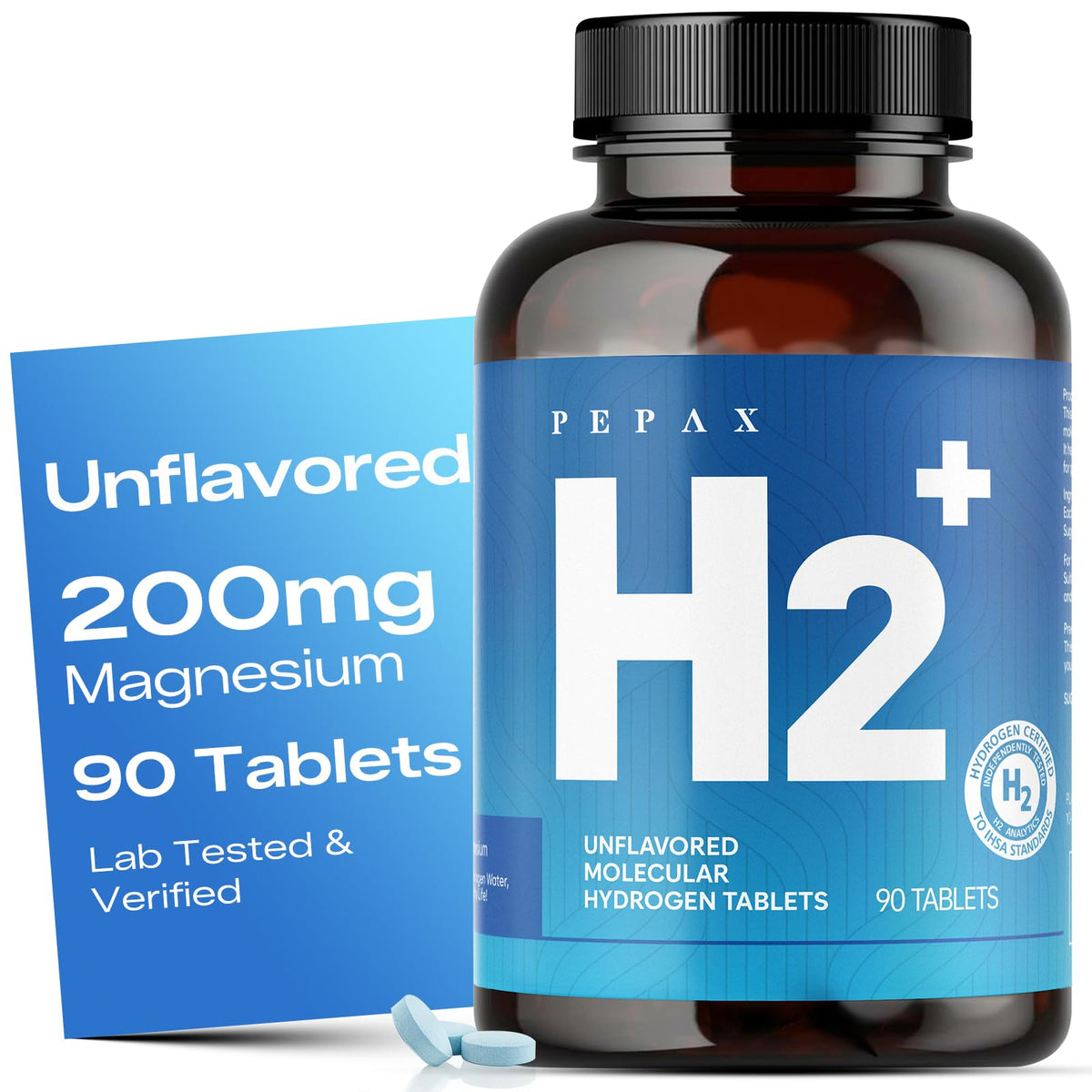 PEPAX Magnesium Hydrogen Tablets 200mg front view