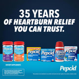 Pepcid Soothing Gummies on a wooden table