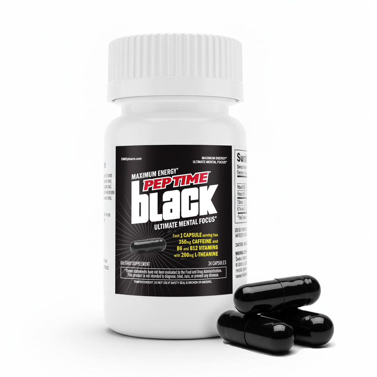 PEPTIME Energy Peptime Black Energy Supplement front view