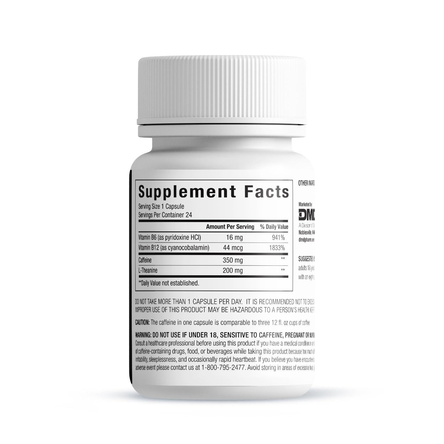 PEPTIME Energy Peptime Black Energy Supplement side view