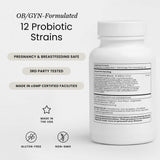 Perelel Daily Probiotic Capsules back view with ingredient details