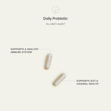 Perelel Daily Probiotic Capsules side view showing capsule size