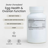Perelel Fertility Support capsules showing vegetarian format