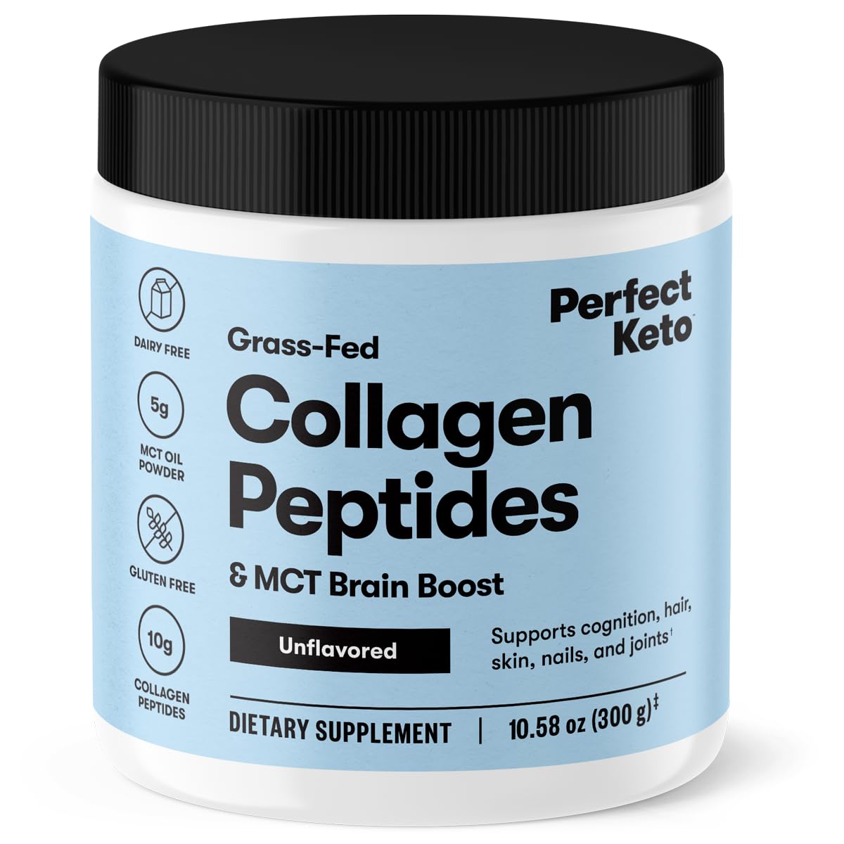 Perfect Keto Collagen Powder 381g front view