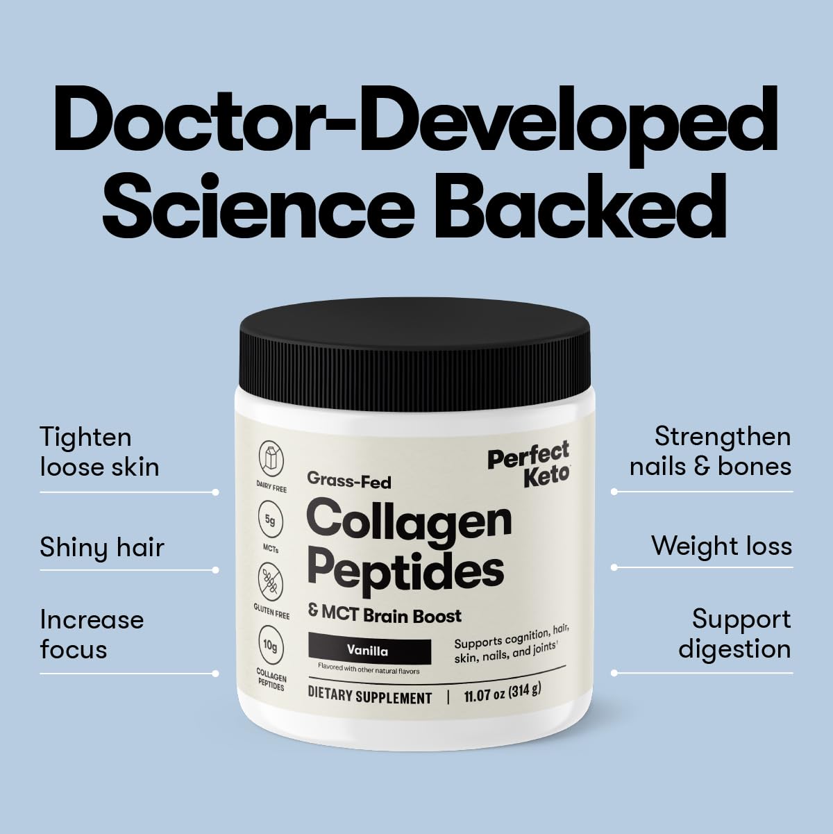 Perfect Keto Collagen Powder ingredients list