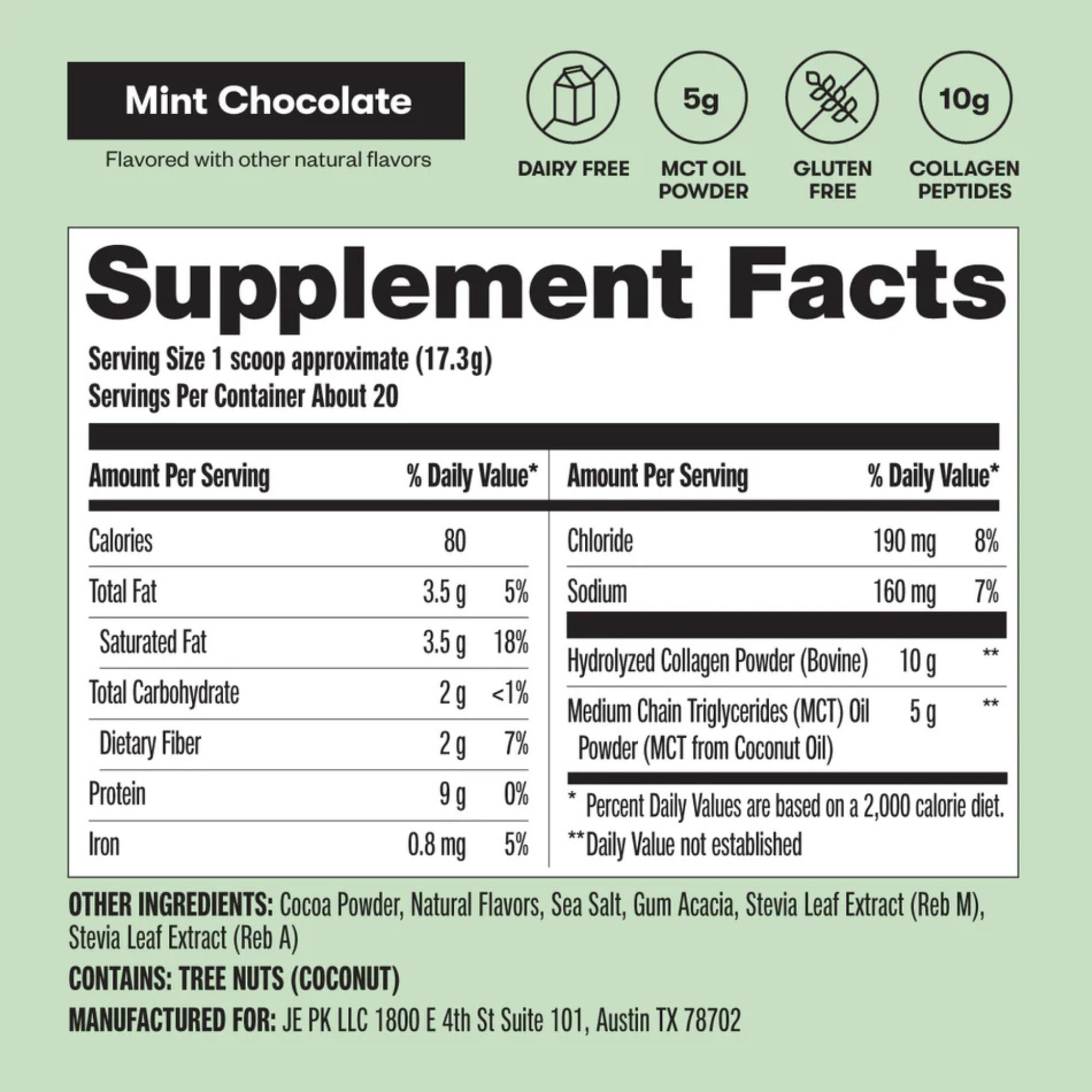 Perfect Keto Collagen Powder mixed in a beverage