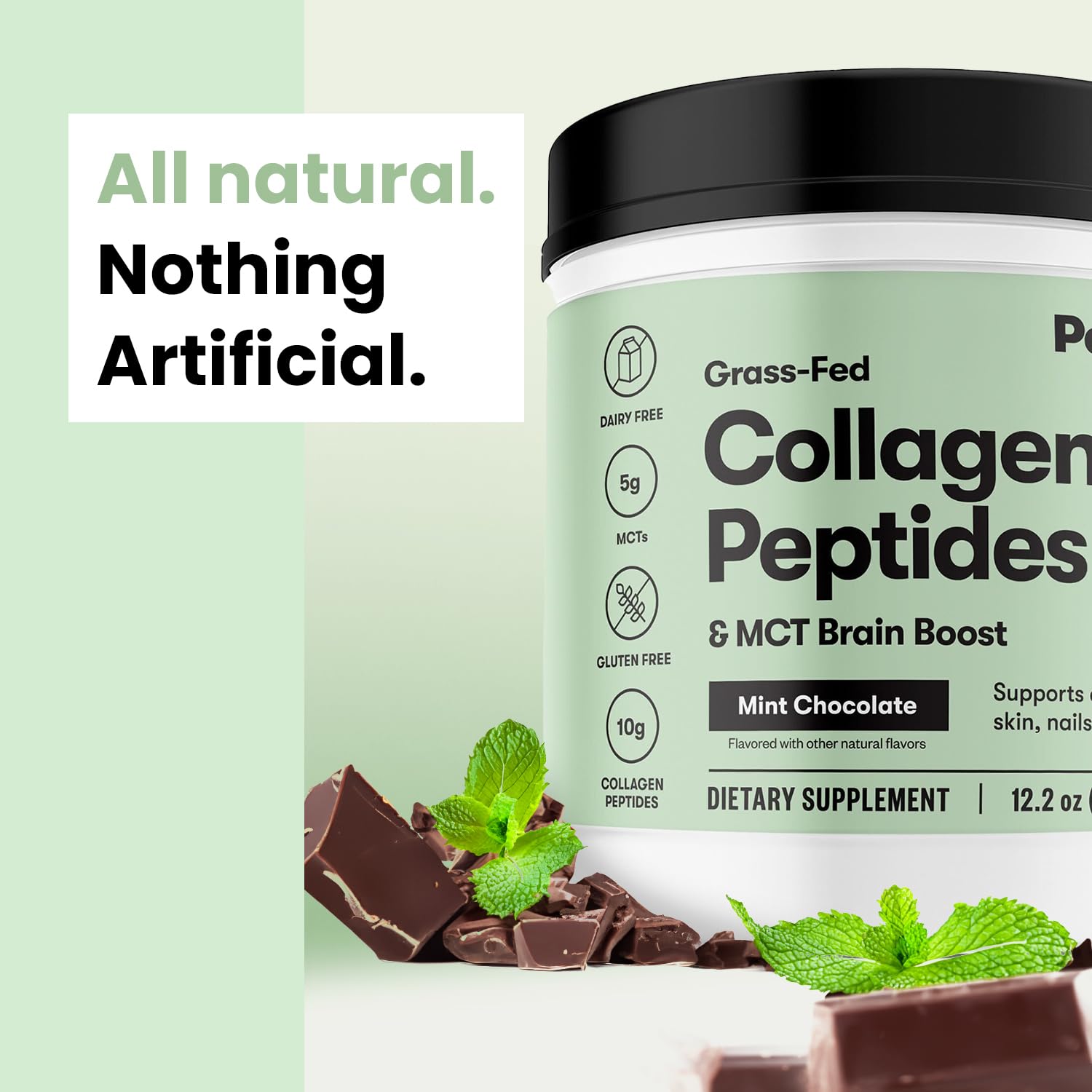 Perfect Keto Collagen Powder salted caramel flavour packaging
