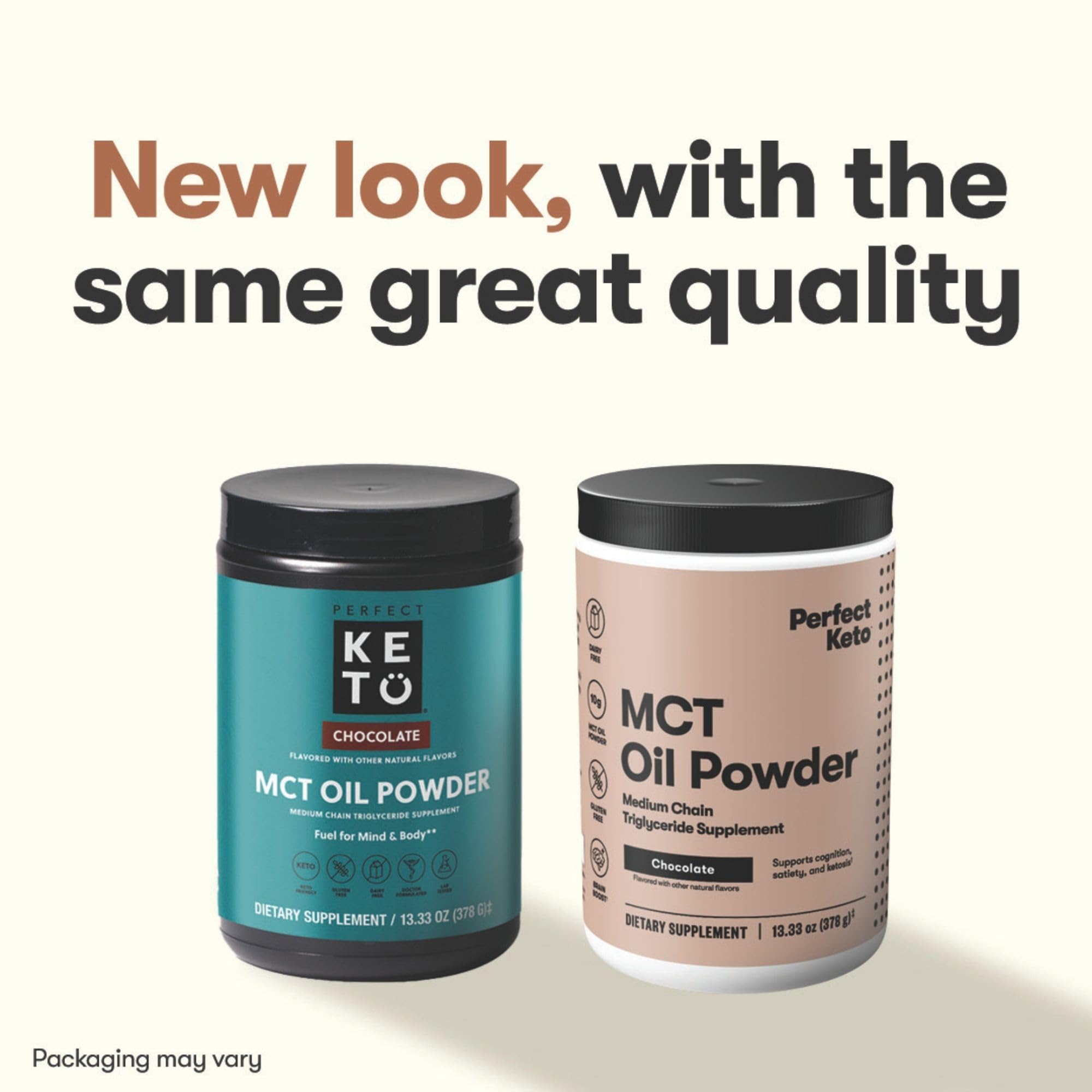 Perfect Keto MCT Oil Powder mixed in a smoothie