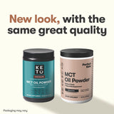 Perfect Keto MCT Oil Powder mixed in a smoothie