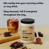 Perfect Keto MCT Oil Powder with coffee