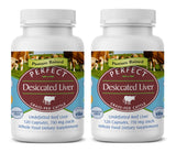 Perfect Supplements Beef Liver Capsules front view