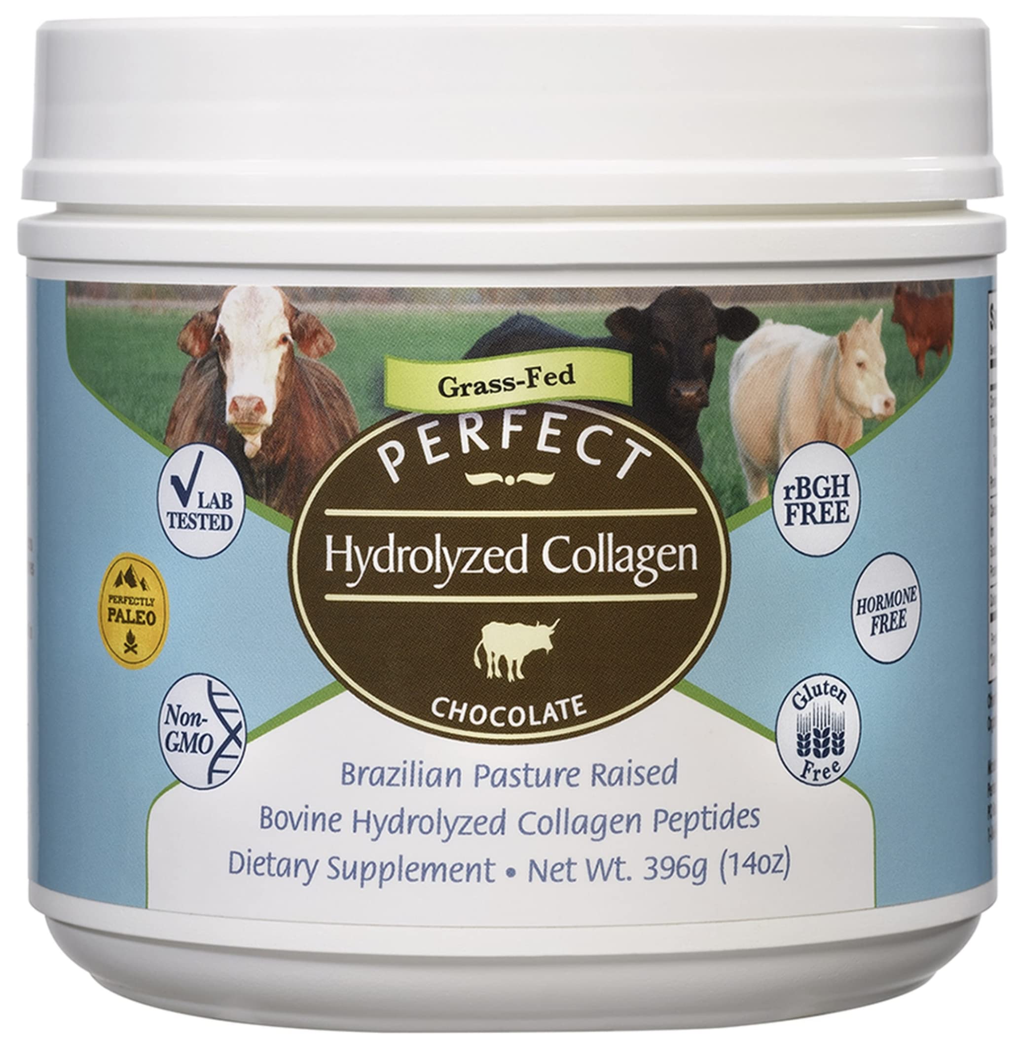 Perfect Supplements Hydrolyzed Collagen Powder 499g front view