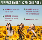 Perfect Supplements Hydrolyzed Collagen Powder 660g mixed in a glass