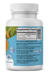 Perfect Supplements Organic Cordyceps 1100mg capsules inside the bottle