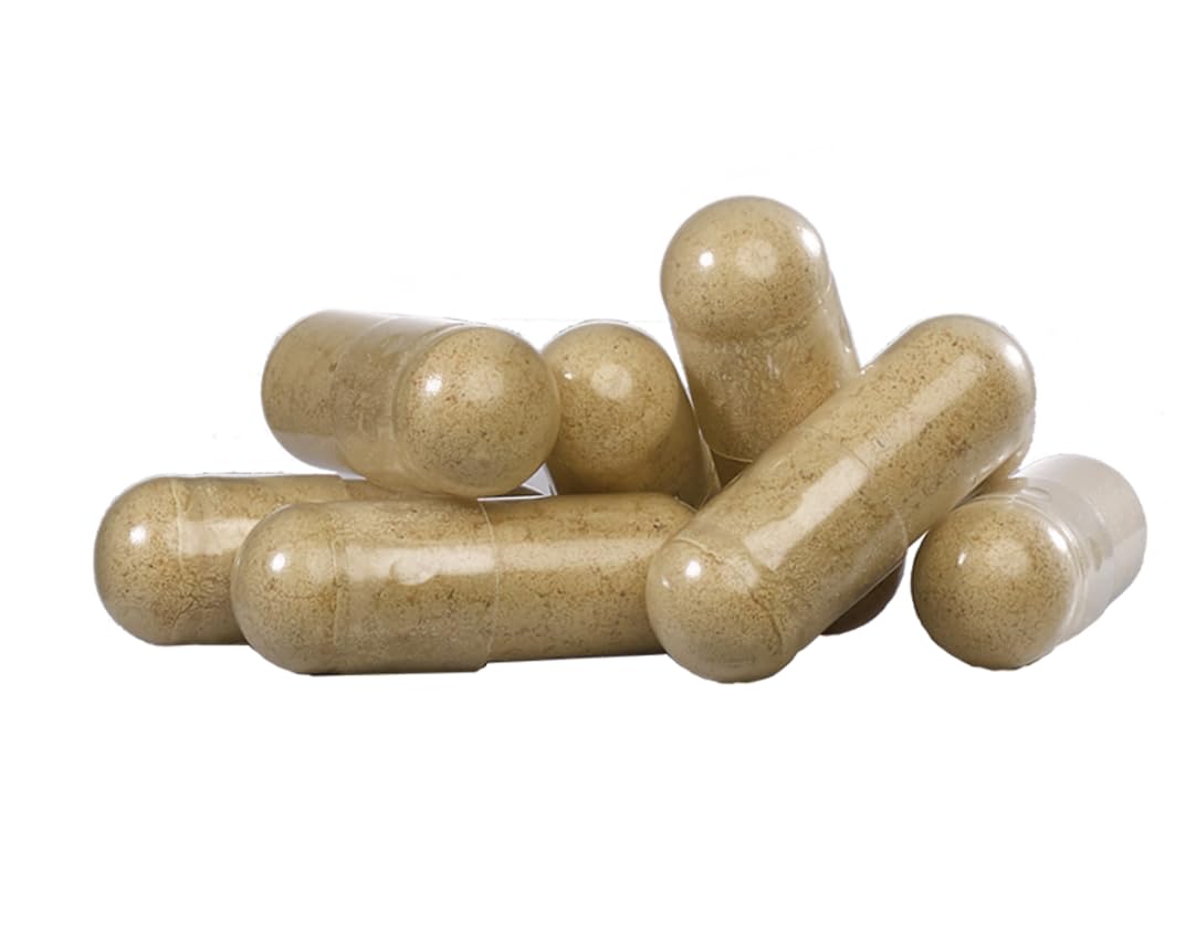 Perfect Supplements Organic Cordyceps 1100mg capsules with natural background