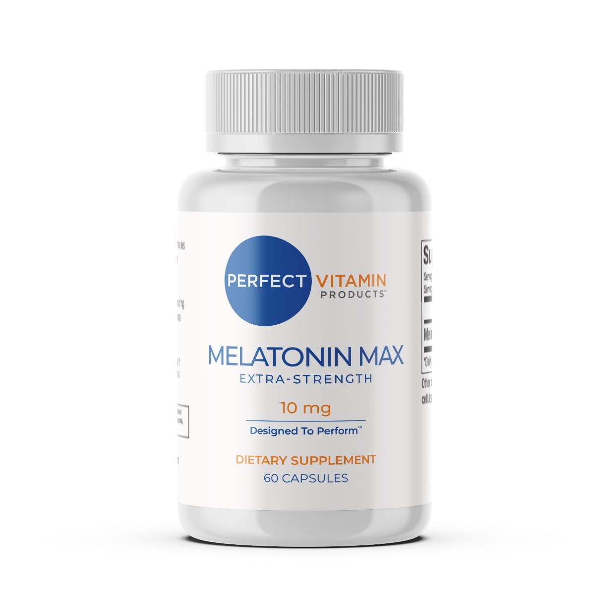 Perfect Vitamin Products Melatonin 10mg capsule front view