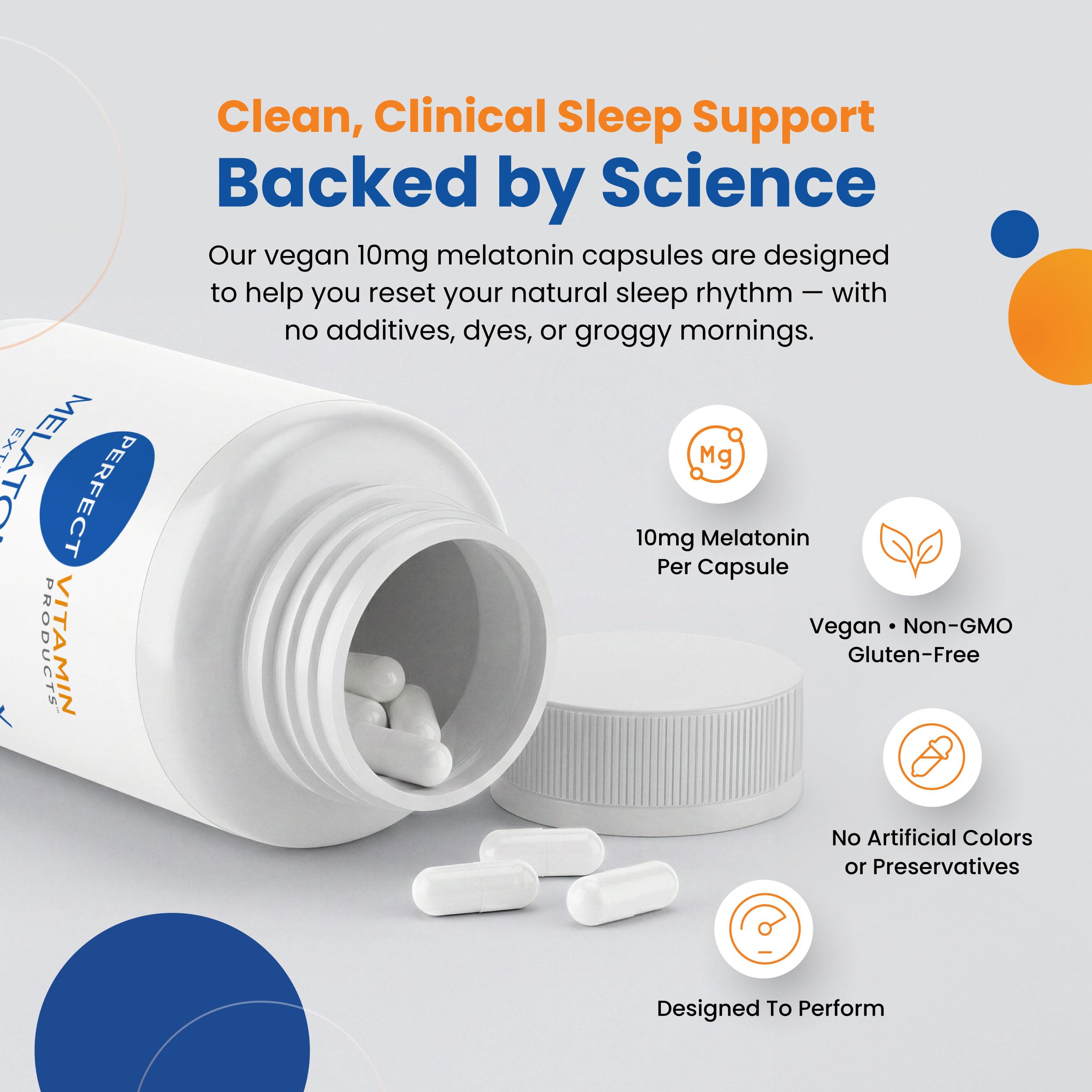 Perfect Vitamin Products Melatonin 10mg MAX Sleep Aid packaging