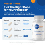 Perfect Vitamin Products Melatonin 120mg capsules on a wooden table