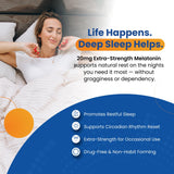 Perfect Vitamin Products Melatonin 20mg MAX Sleep Aid bottle side view
