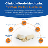 Perfect Vitamin Products Melatonin 60mg MAX Sleep Aid capsules in hand