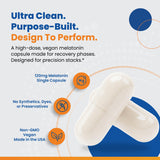 Perfect Vitamin Products Melatonin capsule close-up