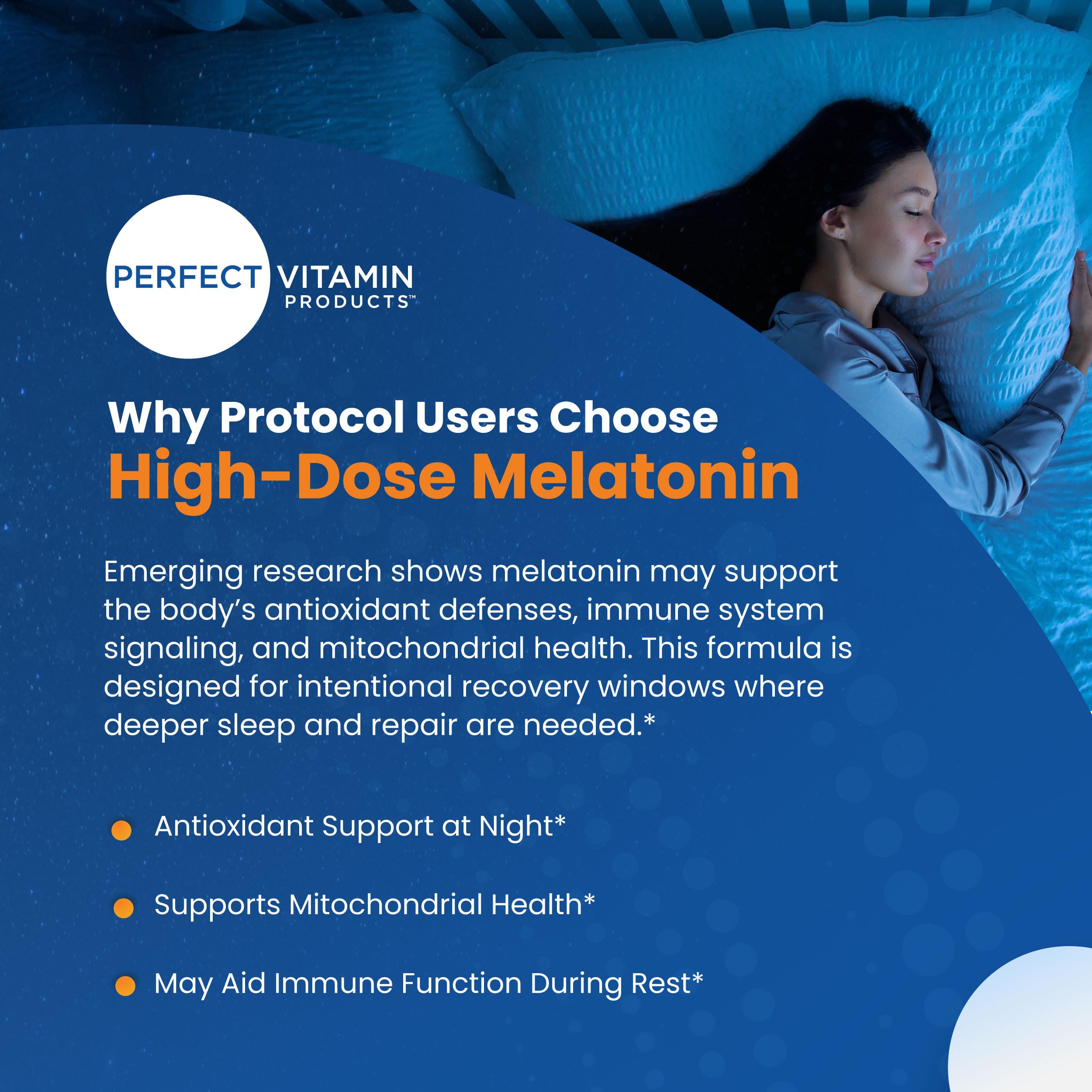 Perfect Vitamin Products Melatonin MAX 60mg dosage details