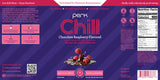 Perk Chill Drink Mix Chocolate Raspberry scoop and powder