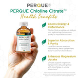 PERQUE Choline Citrate Liquid Supplement back view