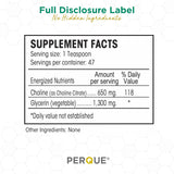 PERQUE Choline Citrate Liquid Supplement with measuring cap
