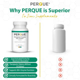 PERQUE Energized Double Zinc Guard 100 Tabs on a wooden table