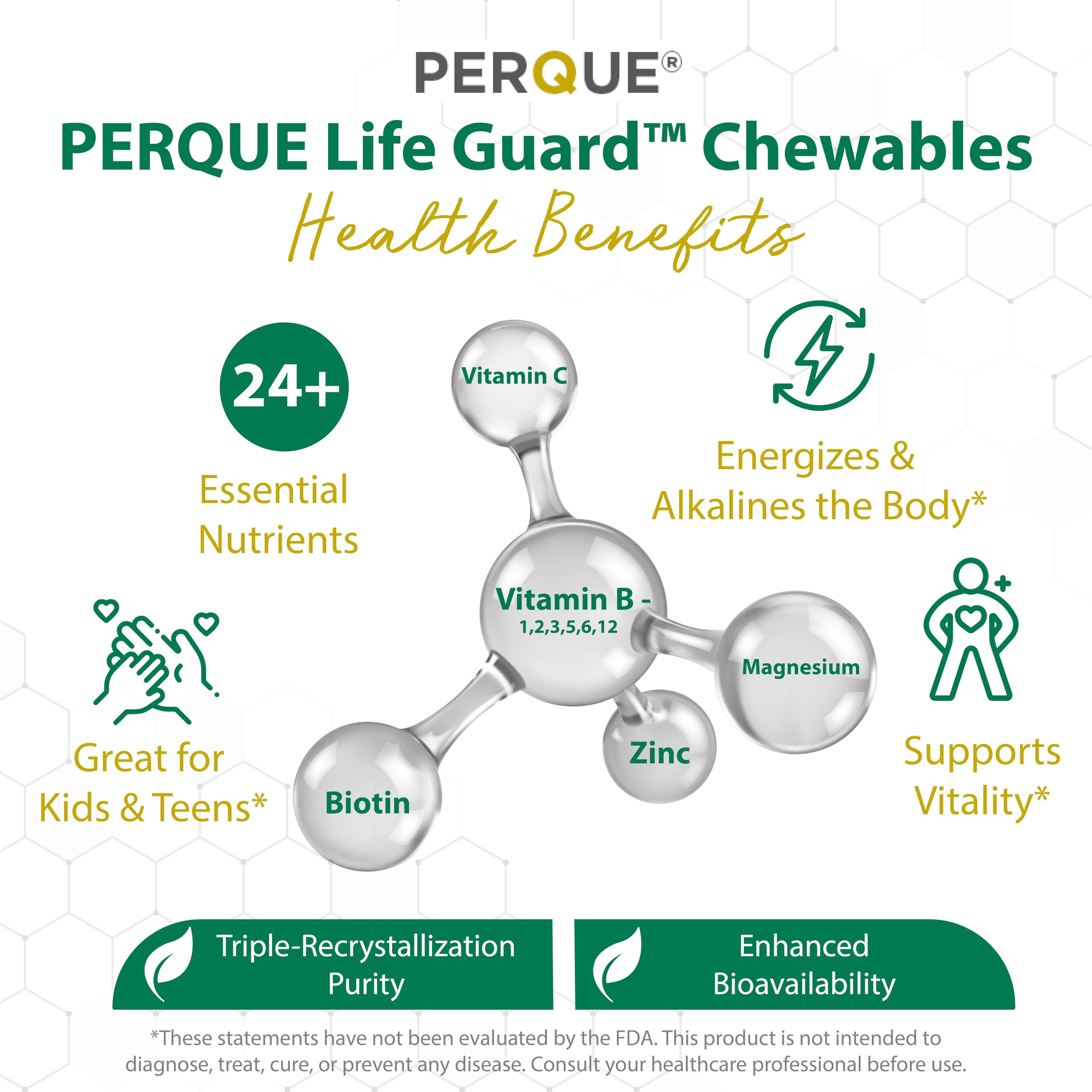 PERQUE Life Guard Chewables nutritional information