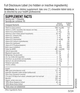 PERQUE Life Guard Chewables packaging side view