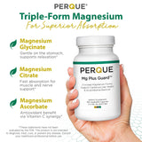 PERQUE MG Plus Guard Blended Magnesium Supplement 180 Capsules side view