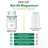 PERQUE MG Plus Guard supplement on a wooden table