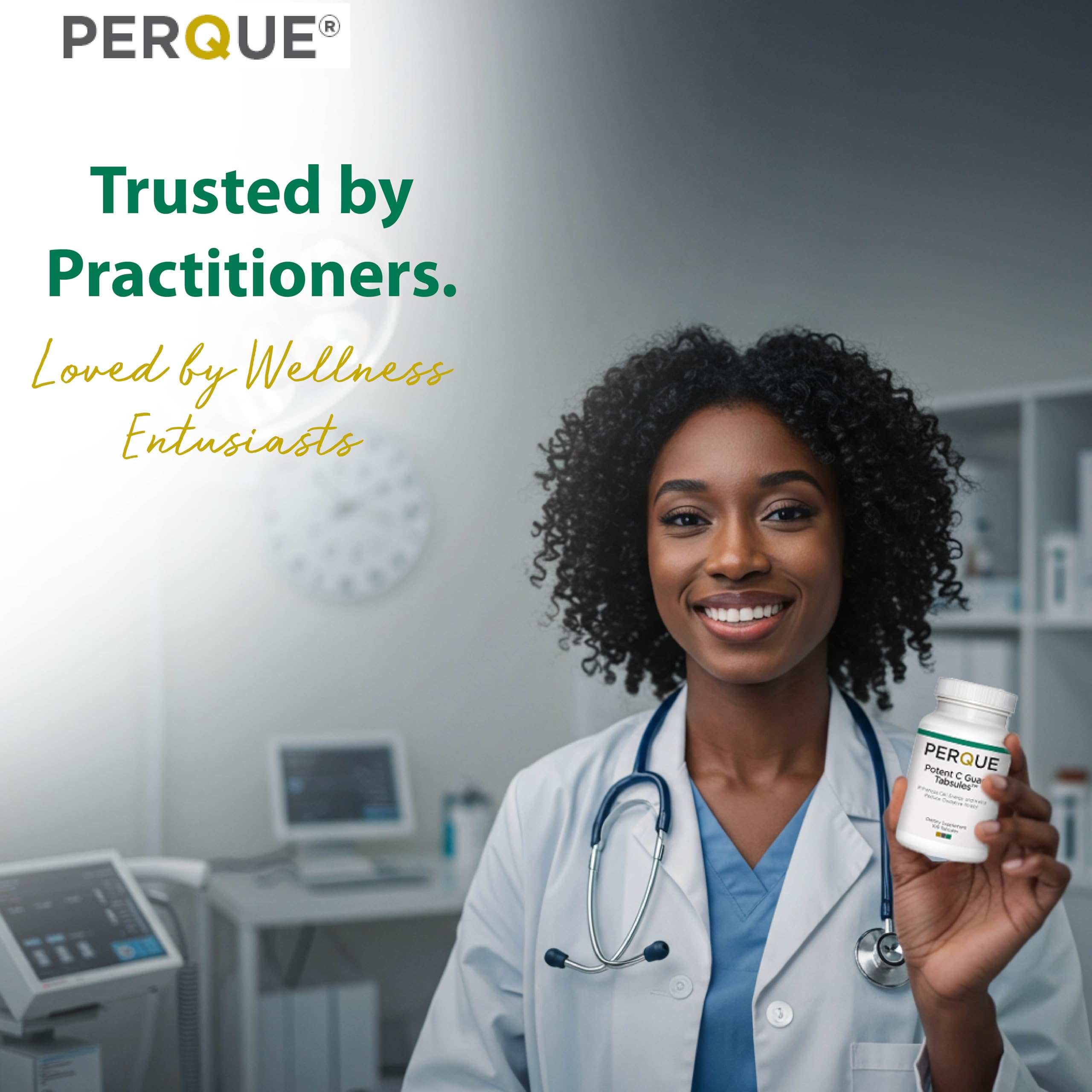 PERQUE Potent C Guard 1000 mg Vitamin C Supplement capsule close-up