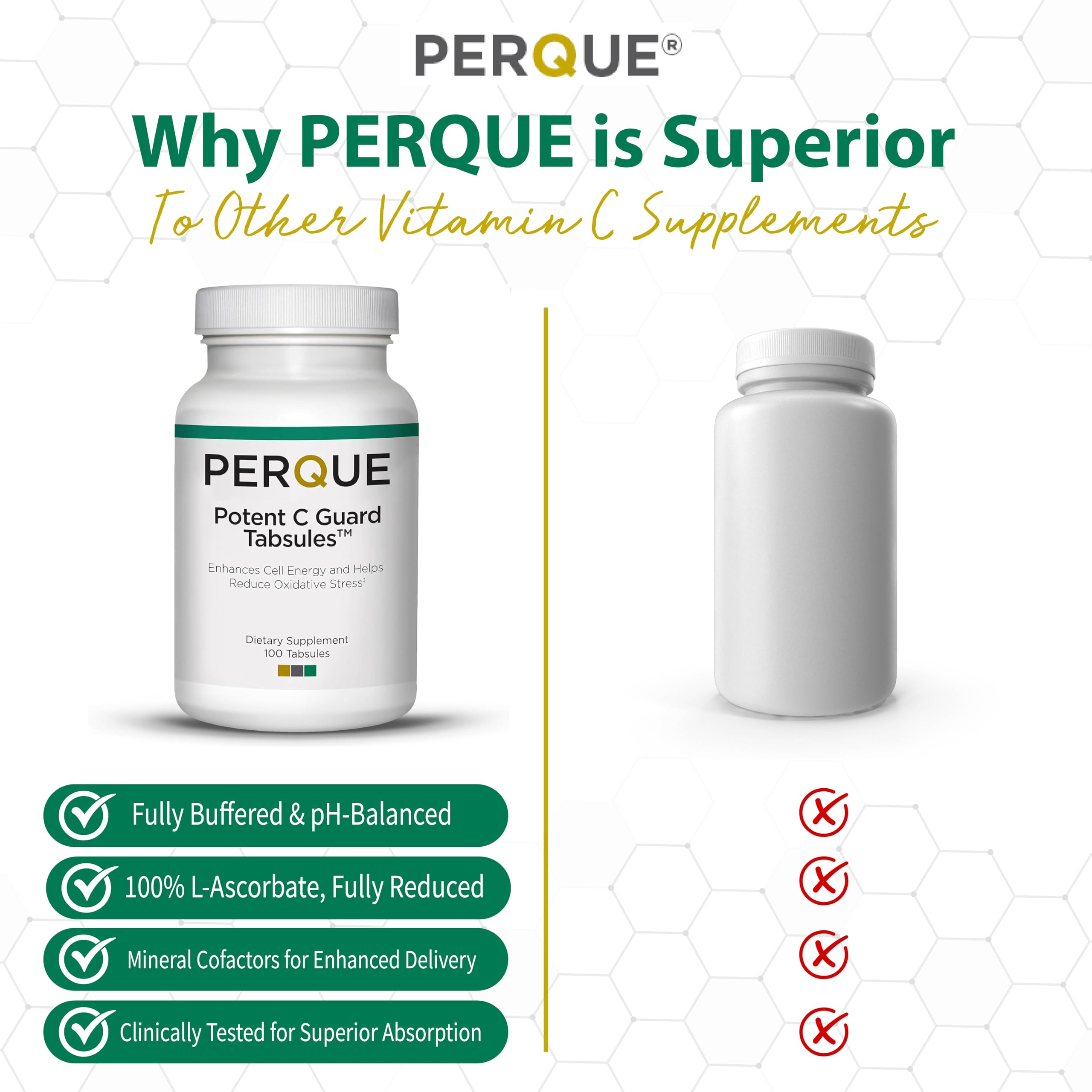 PERQUE Potent C Guard 1000 mg Vitamin C Supplement ingredients list