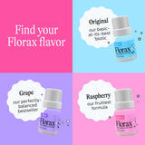 Person holding Florax Liquid Probiotic vial outdoors
