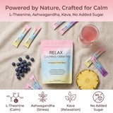 Person mixing NAPEXIX Calming Drink Mix in a travel mug